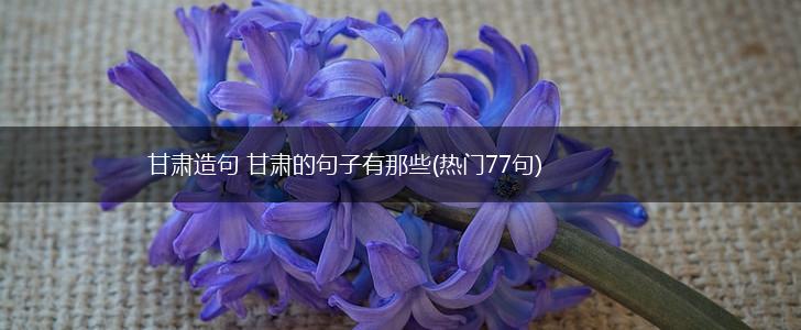 甘肃造句 甘肃的句子有那些(热门77句),第1张