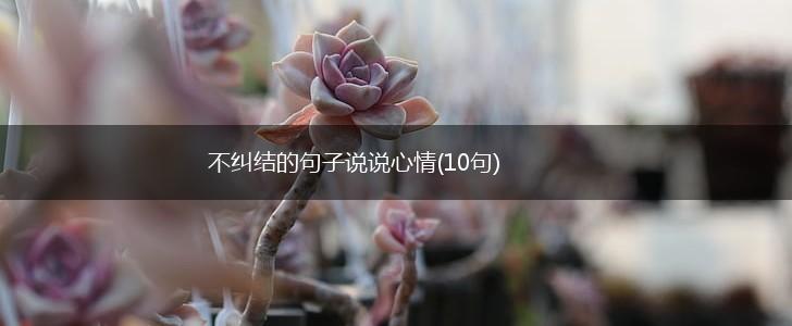 不纠结的句子说说心情(10句),第1张