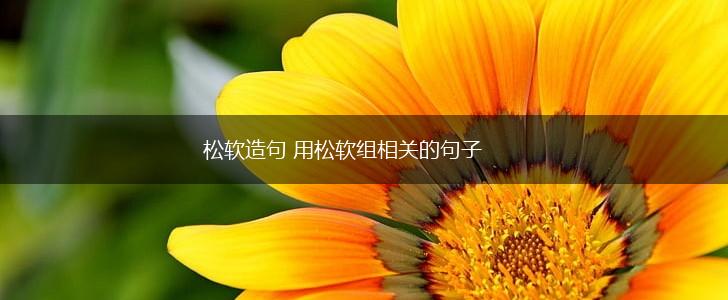 松软造句 用松软组相关的句子,第1张