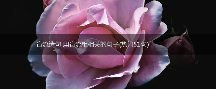 盲流造句 用盲流组相关的句子(热门51句),第1张
