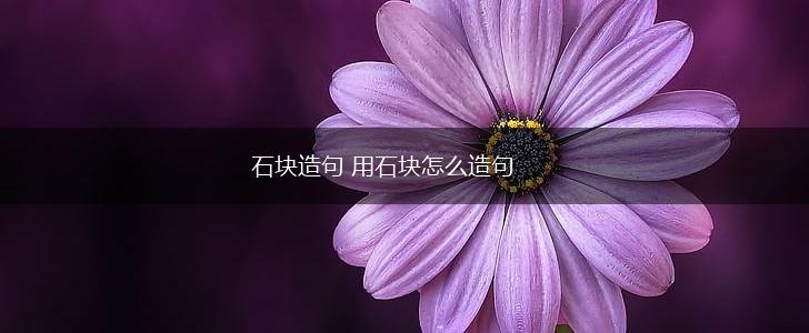 石块造句 用石块怎么造句,第1张