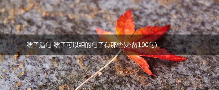 瞎子造句 瞎子可以组的句子有那些(必备100句),第1张