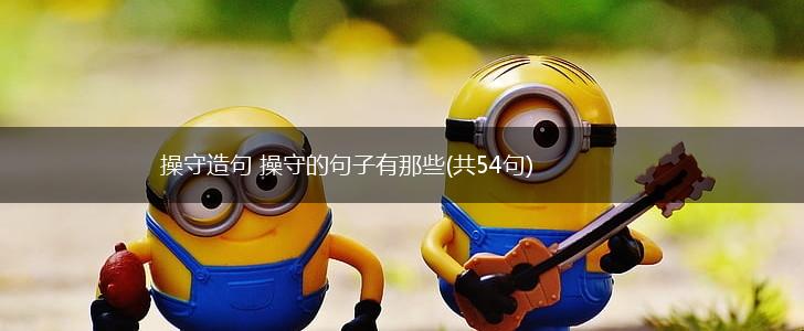 操守造句 操守的句子有那些(共54句),第1张
