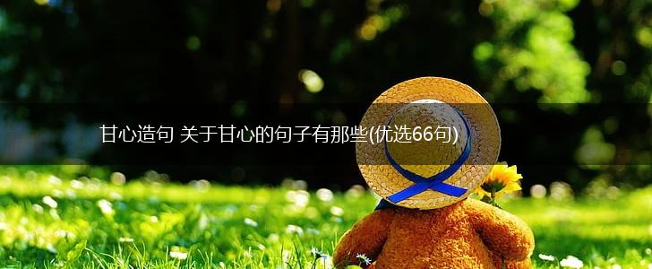 甘心造句 关于甘心的句子有那些(优选66句),第1张
