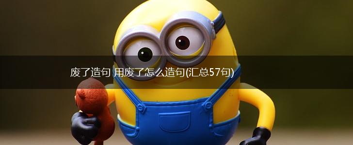 废了造句 用废了怎么造句(汇总57句),第1张