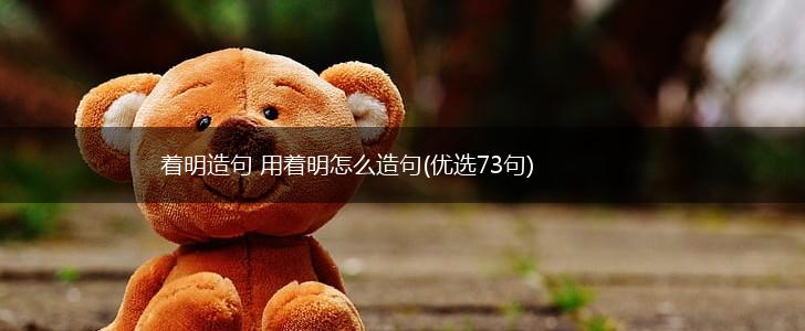 着明造句 用着明怎么造句(优选73句),第1张