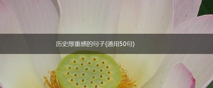 历史厚重感的句子(通用50句),第1张