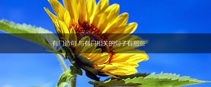 有门造句 与有门相关的句子有那些,第1张