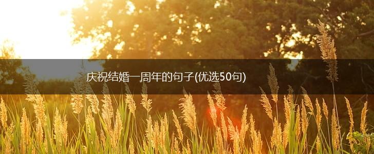 庆祝结婚一周年的句子(优选50句),第1张