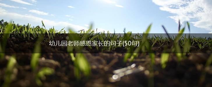 幼儿园老师感恩家长的句子(50句),第1张