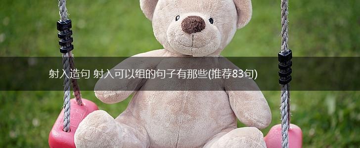 射入造句 射入可以组的句子有那些(推荐83句),第1张