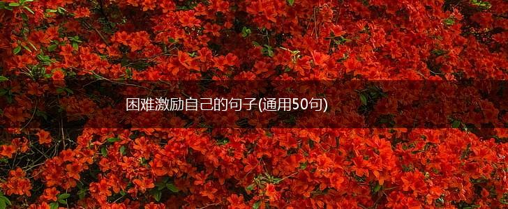 困难激励自己的句子(通用50句),第1张