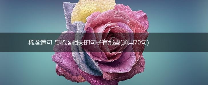 稀落造句 与稀落相关的句子有那些(通用70句),第1张