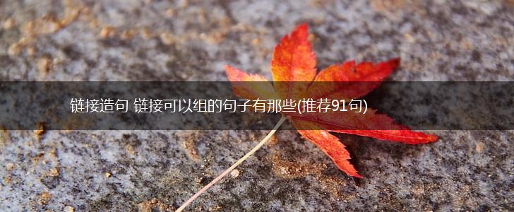 链接造句 链接可以组的句子有那些(推荐91句),第1张
