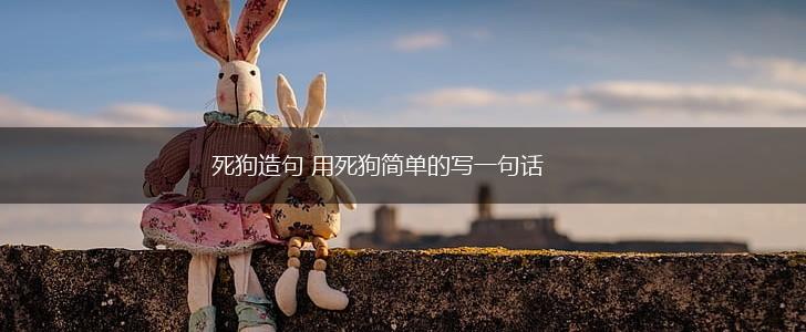 死狗造句 用死狗简单的写一句话,第1张