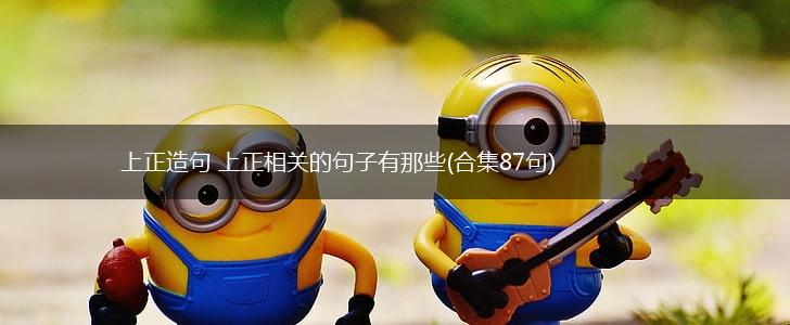 上正造句 上正相关的句子有那些(合集87句),第1张