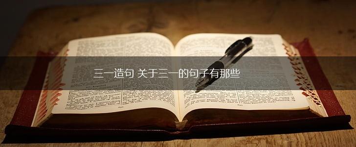 三一造句 关于三一的句子有那些,第1张