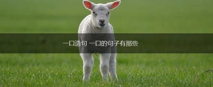 一口造句 一口的句子有那些,第1张