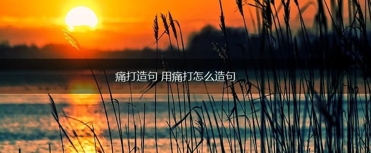 痛打造句 用痛打怎么造句,第1张