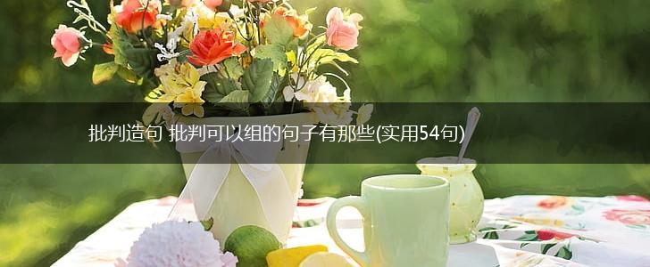 批判造句 批判可以组的句子有那些(实用54句),第1张