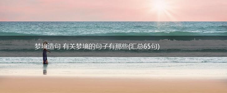 梦境造句 有关梦境的句子有那些(汇总65句),第1张