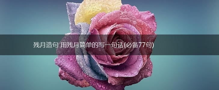 残月造句 用残月简单的写一句话(必备77句),第1张