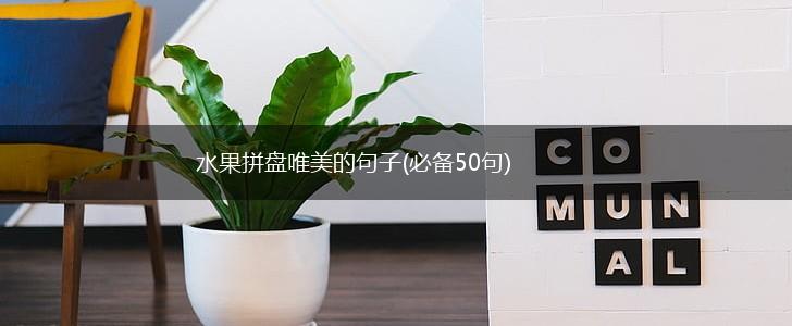 水果拼盘唯美的句子(必备50句),第1张