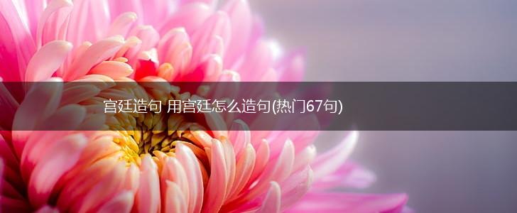 宫廷造句 用宫廷怎么造句(热门67句),第1张