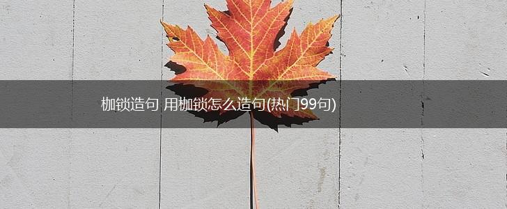 枷锁造句 用枷锁怎么造句(热门99句),第1张