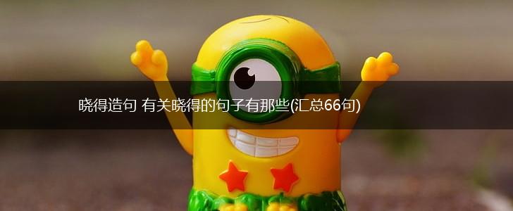 晓得造句 有关晓得的句子有那些(汇总66句),第1张