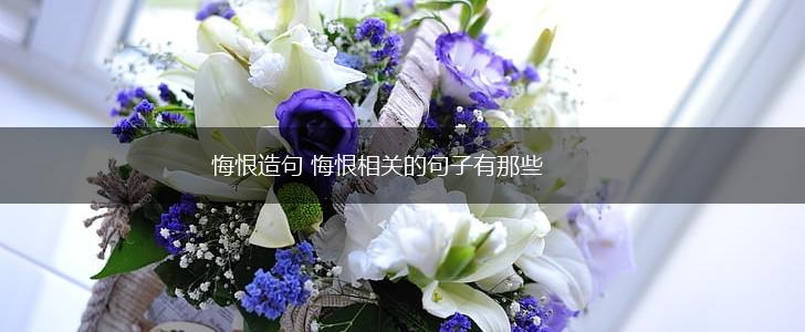 悔恨造句 悔恨相关的句子有那些,第1张