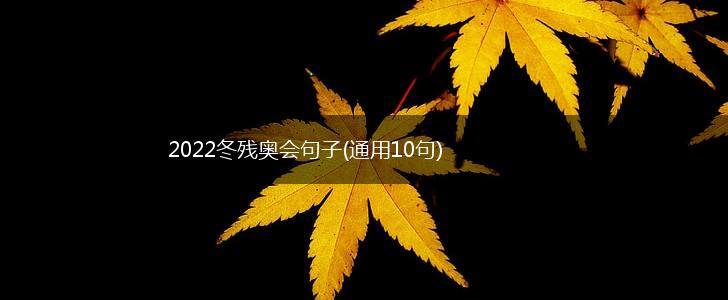 2022冬残奥会句子(通用10句),第1张