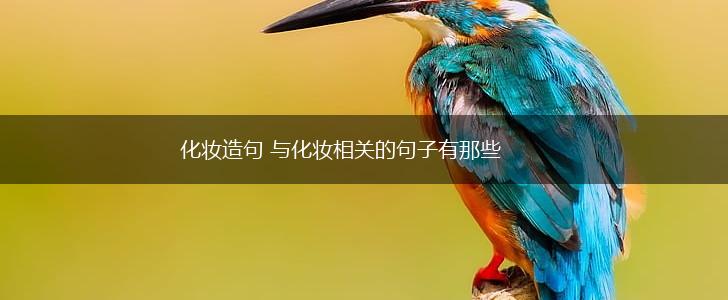 化妆造句 与化妆相关的句子有那些,第1张