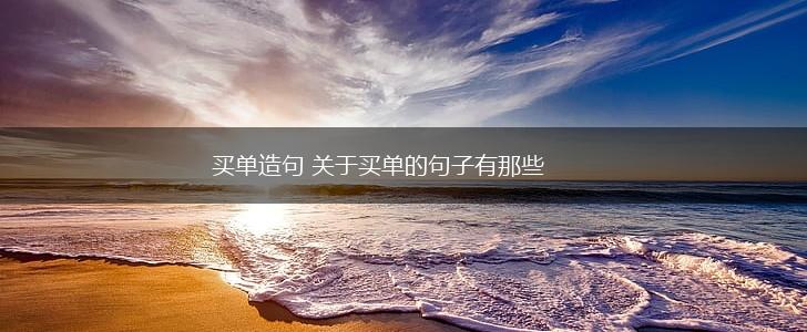 买单造句 关于买单的句子有那些,第1张