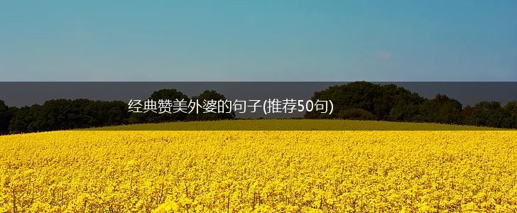 经典赞美外婆的句子(推荐50句),第1张