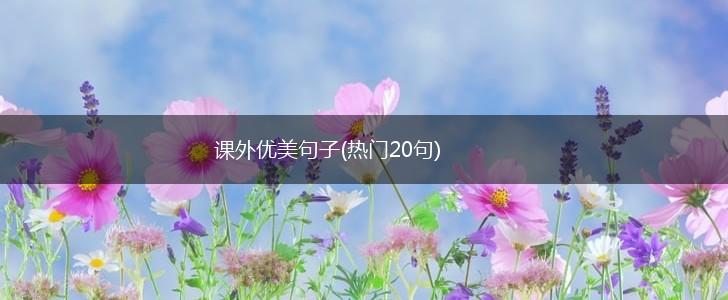 课外优美句子(热门20句),第1张