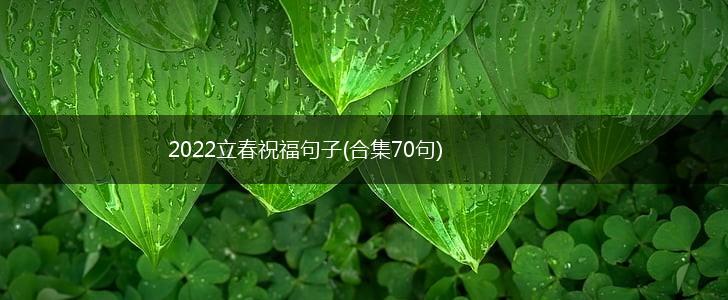 2022立春祝福句子(合集70句),第1张