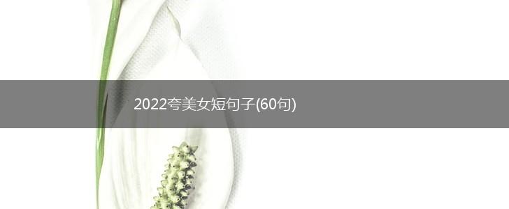 2022夸美女短句子(60句),第1张