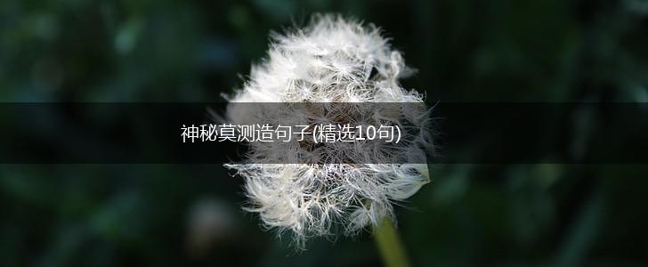神秘莫测造句子(精选10句),第1张