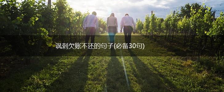 讽刺欠账不还的句子(必备30句),第1张