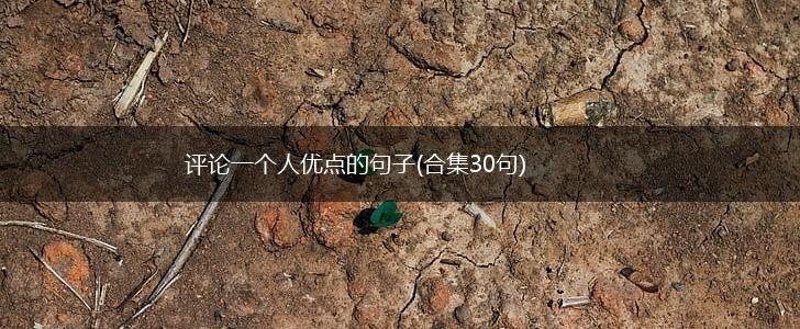 评论一个人优点的句子(合集30句),第1张