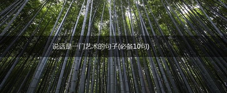 说话是一门艺术的句子(必备10句),第1张