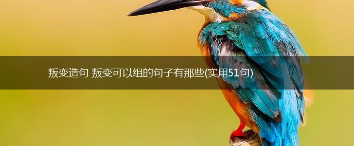 叛变造句 叛变可以组的句子有那些(实用51句),第1张