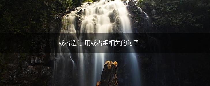 或者造句 用或者组相关的句子,第1张