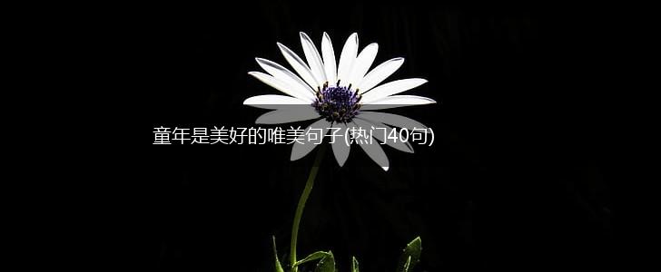 童年是美好的唯美句子(热门40句),第1张