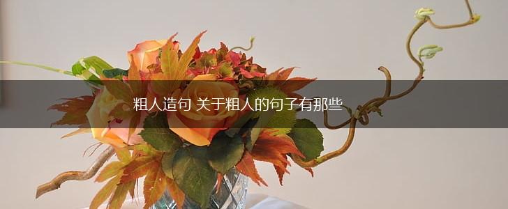 粗人造句 关于粗人的句子有那些,第1张