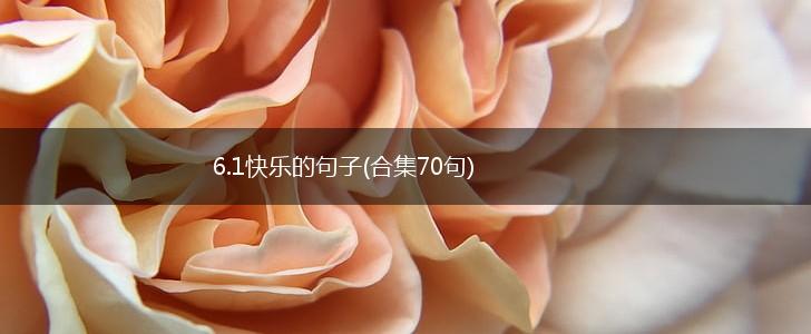 6.1快乐的句子(合集70句),第1张