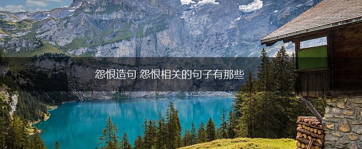 怨恨造句 怨恨相关的句子有那些,第1张