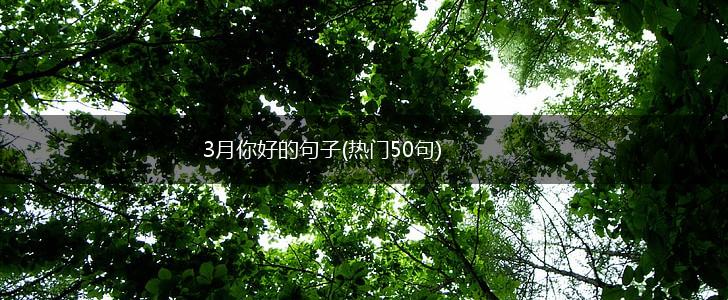 3月你好的句子(热门50句),第1张