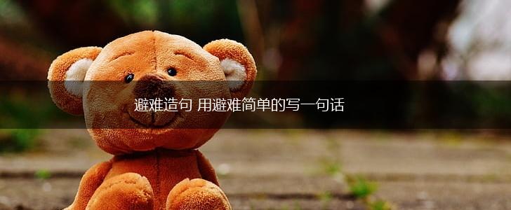避难造句 用避难简单的写一句话,第1张